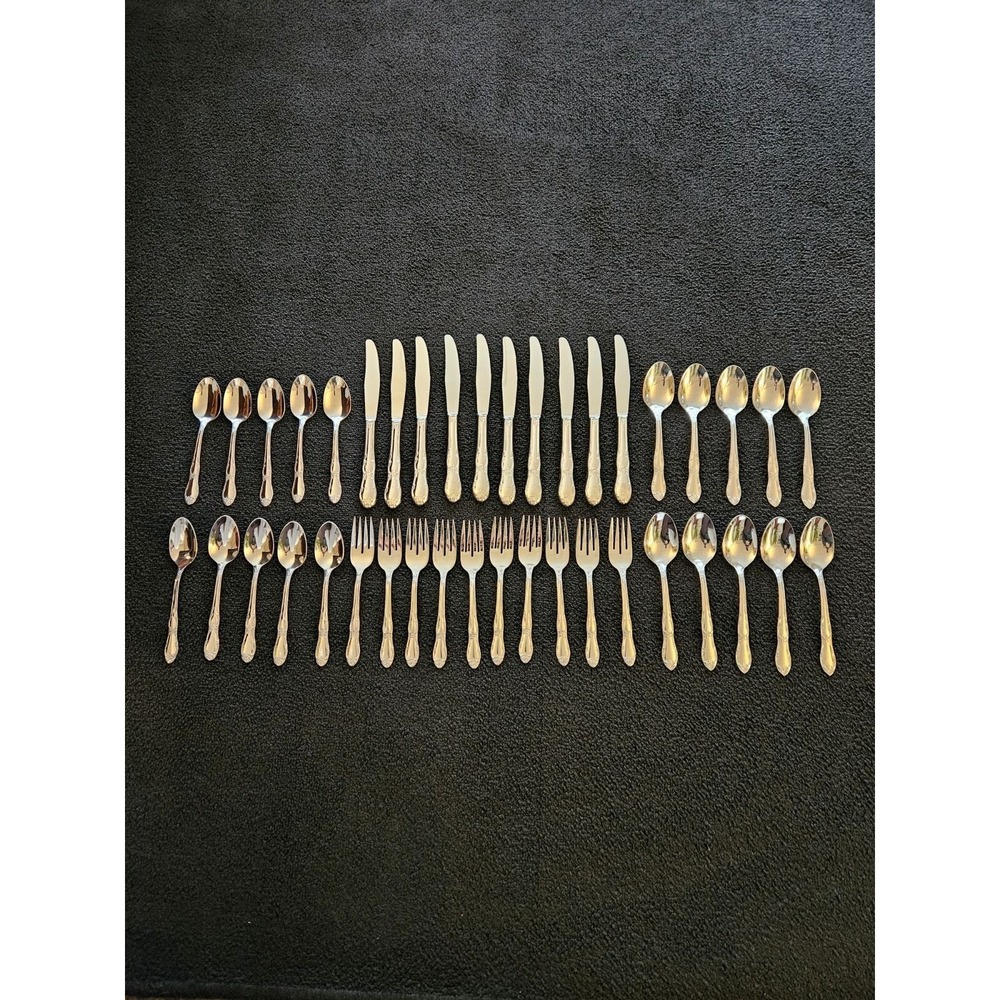 Wm A Rogers Oneida FENWAY DAYDREAM Stainless Flatware Lot 40 Pcs
